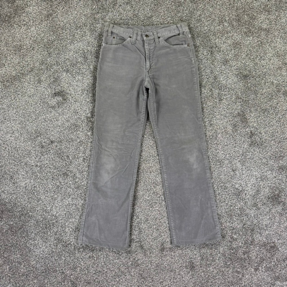 Vintage Levis 517 Grey Corduroy Pants Mens 33x34 USA Made 1989 Bootcut 517-1555